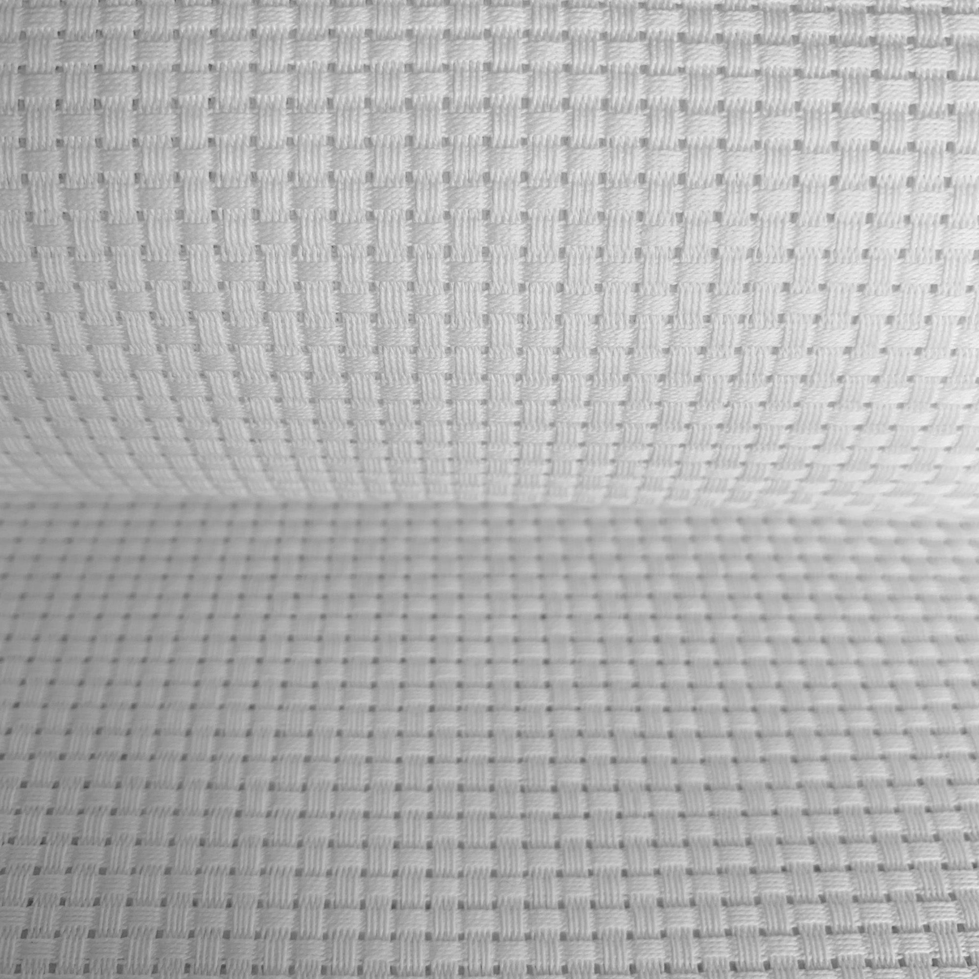 9 Count Aida Cloth Cross Stitch Fabric, White, W59 x L39